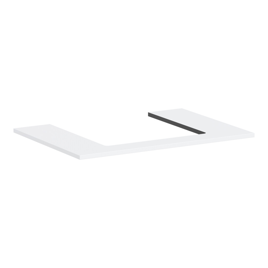 hansgrohe Console Xilesa E découpe centrale, 780x550mm, blanc mat