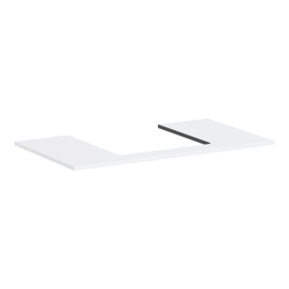 hansgrohe Console Xilesa E Découpe centrale, 980x550mm, blanc mat
