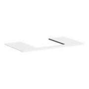 hansgrohe Console Xilesa E Découpe centrale, 980x550mm, blanc mat-1