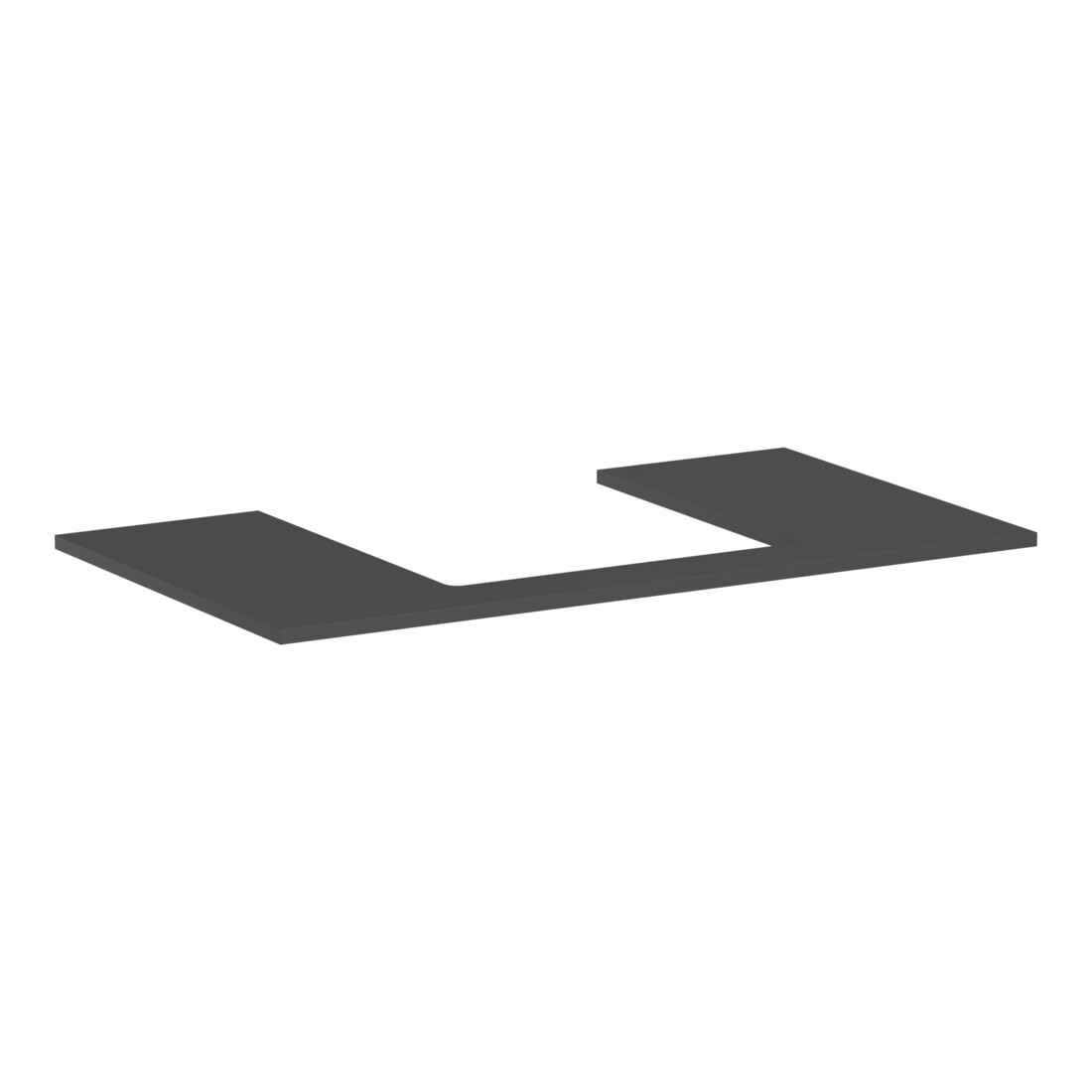 hansgrohe Console Xilesa E découpe mit., 980x550mm, ardoise mat