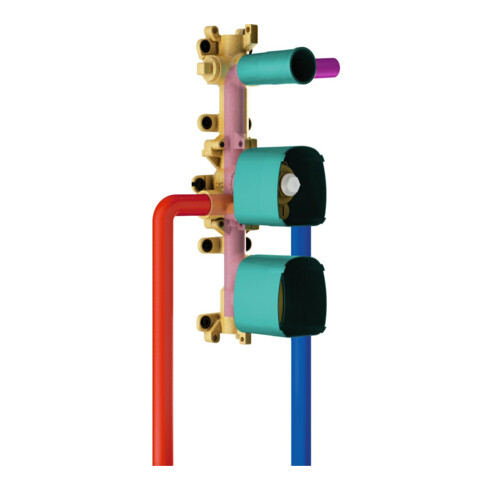 hansgrohe Corps de base Axor Starck DN 15, encastré, pour module douchette 120x120mm