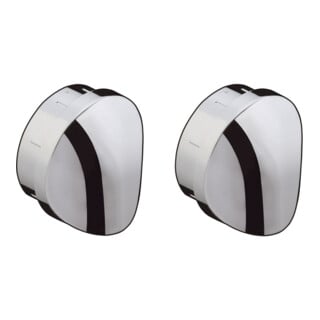 hansgrohe Couvercle d 22mm, 2 pcs, chrome, pour barre de douche Uni. S