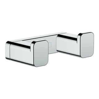 hansgrohe Crochet double AddStoris fixation murale, métal, chrome