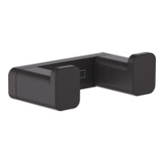 hansgrohe Crochet double AddStoris fixation murale, métal, noir mat