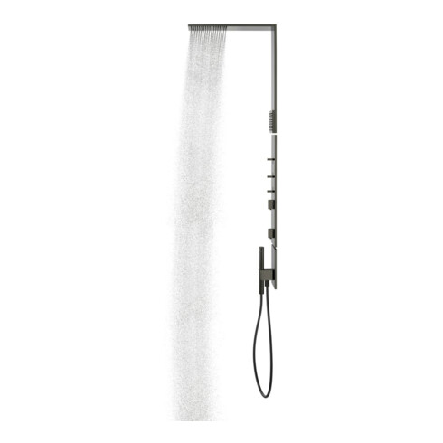 hansgrohe D-Pane. Axor ShowerComposition m TH, KB, 110x220mm, 1j, SB, pol. bla vc