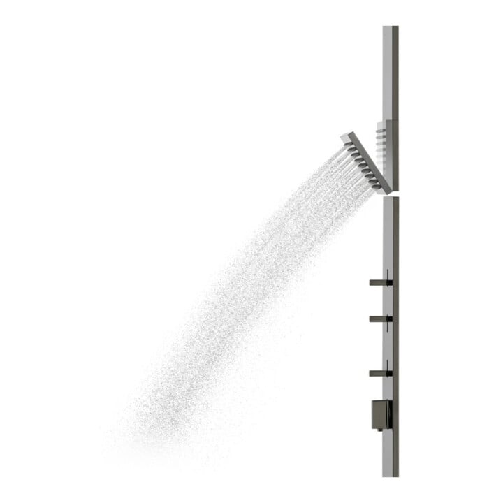 hansgrohe D-Pane. Axor ShowerComposition m TH, KB, 110x220mm, 1j, SB, pol. bla vc