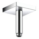 hansgrohe Deckenanschluss 100mm, brushed black chrome, eckig-1