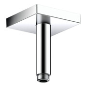 hansgrohe Deckenanschluss 100mm, brushed black chrome, eckig