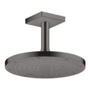 hansgrohe Deckenanschluss 100mm, brushed black chrome, eckig-2
