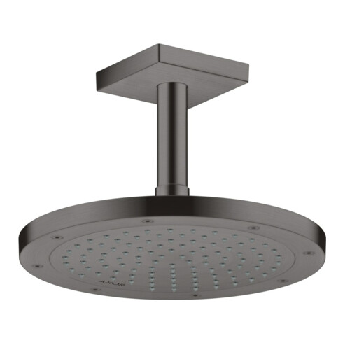 hansgrohe Deckenanschluss 100mm, brushed black chrome, eckig