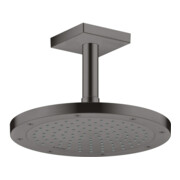 hansgrohe Deckenanschluss 100mm, brushed black chrome, eckig-4