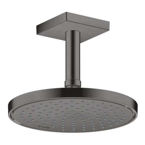 hansgrohe Deckenanschluss 100mm, brushed black chrome, eckig