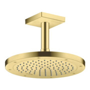 hansgrohe Deckenanschluss 100mm, brushed brass, eckig-2