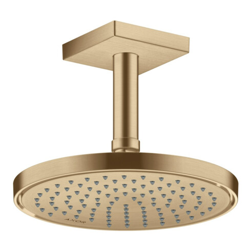 hansgrohe Deckenanschluss 100mm, brushed bronze, eckig