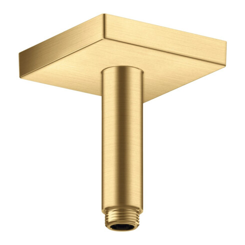 hansgrohe Deckenanschluss 100mm, brushed gold optic, eckig