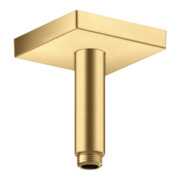 hansgrohe Deckenanschluss 100mm, brushed gold optic, eckig