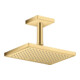 hansgrohe Deckenanschluss 100mm, brushed gold optic, eckig-4