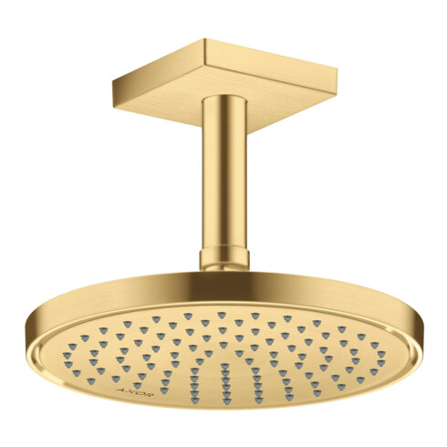 hansgrohe Deckenanschluss 100mm, brushed gold optic, eckig