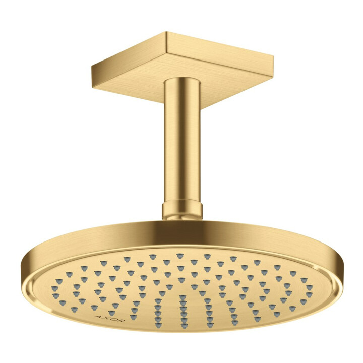 hansgrohe Deckenanschluss 100mm, brushed gold optic, eckig