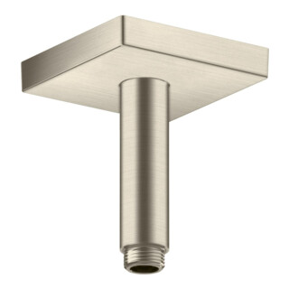 hansgrohe Deckenanschluss 100mm, brushed nickel, eckig