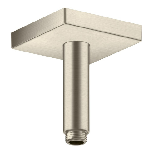 hansgrohe Deckenanschluss 100mm, brushed nickel, eckig