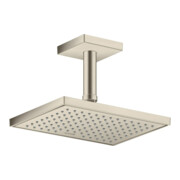 hansgrohe Deckenanschluss 100mm, brushed nickel, eckig-2