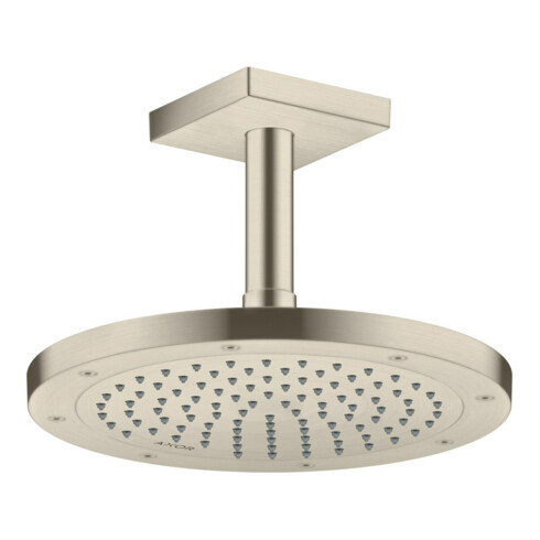 hansgrohe Deckenanschluss 100mm, brushed nickel, eckig