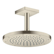 hansgrohe Deckenanschluss 100mm, brushed nickel, eckig-4