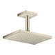 hansgrohe Deckenanschluss 100mm, brushed nickel, eckig-4
