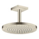 hansgrohe Deckenanschluss 100mm, brushed nickel, eckig-5