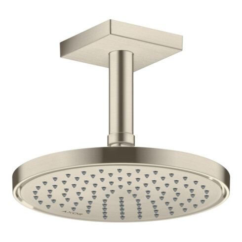 hansgrohe Deckenanschluss 100mm, brushed nickel, eckig