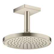hansgrohe Deckenanschluss 100mm, brushed nickel, eckig-5