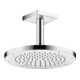 hansgrohe Deckenanschluss 100mm, chrom, eckig-2