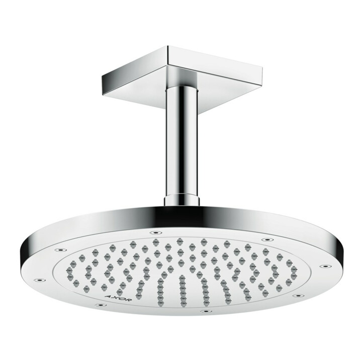hansgrohe Deckenanschluss 100mm, chrom, eckig