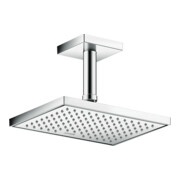hansgrohe Deckenanschluss 100mm, chrom, eckig-4