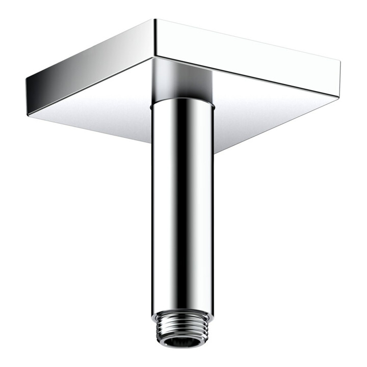 hansgrohe Deckenanschluss 100mm, chrom, eckig