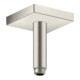 hansgrohe Deckenanschluss 100mm, Edelstahl-Optik, eckig-1