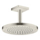 hansgrohe Deckenanschluss 100mm, Edelstahl-Optik, eckig-2