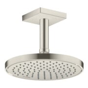 hansgrohe Deckenanschluss 100mm, Edelstahl-Optik, eckig-2