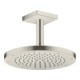 hansgrohe Deckenanschluss 100mm, Edelstahl-Optik, eckig-4