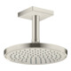 hansgrohe Deckenanschluss 100mm, Edelstahl-Optik, eckig-4
