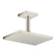 hansgrohe Deckenanschluss 100mm, Edelstahl-Optik, eckig-5