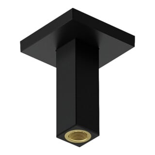 hansgrohe Deckenanschluss 100mm, mattschwarz