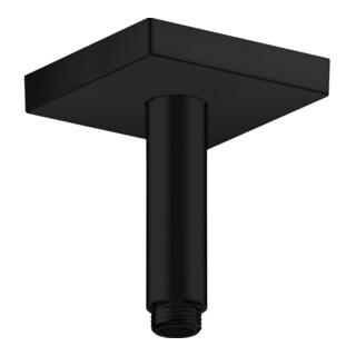 hansgrohe Deckenanschluss 100mm, mattschwarz, eckig