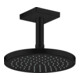 hansgrohe Deckenanschluss 100mm, mattschwarz, eckig-2