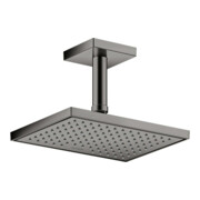 hansgrohe Deckenanschluss 100mm, polished black chrome, eckig-5