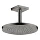 hansgrohe Deckenanschluss 100mm, polished black chrome, eckig