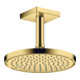 hansgrohe Deckenanschluss 100mm, polished gold optic, eckig-5