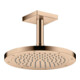 hansgrohe Deckenanschluss 100mm, polished red gold, eckig-5