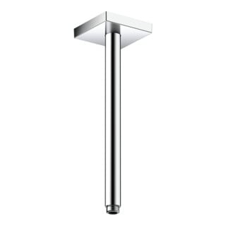 hansgrohe Deckenanschluss 300mm, brushed black chrome, eckig